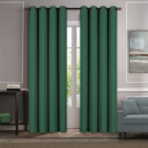 Par de Cortina Black out verde