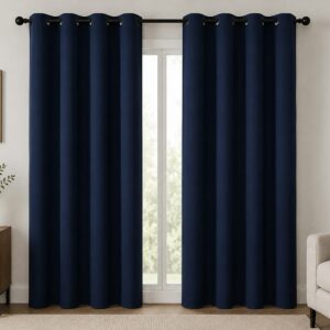 Par de Cortina Black out azul