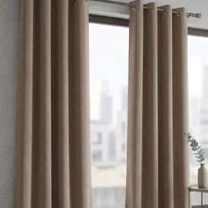 Par de Cortina Black out taupe