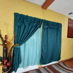 Par Cortina para puerta verde yacard