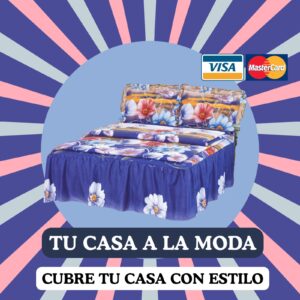SABANA ESTAMPADA QUEEN 4 PIEZAS RISCO